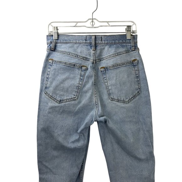 Abercrombie & Fitch Sz 28/6 90s Slim Straight Ultra High Rise Jeans Light Wash - Picture 11 of 14